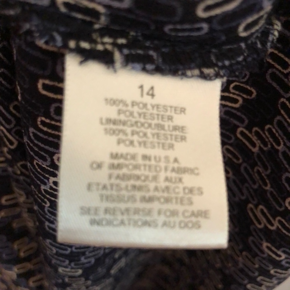 EUC Talbots 14P Faux Wrap Midi Dress - Picture 7 of 7